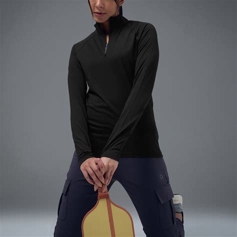 Women Slim Fit Mock Neck Thumbhole Sleeve Solid T-shirt with COTFLEX