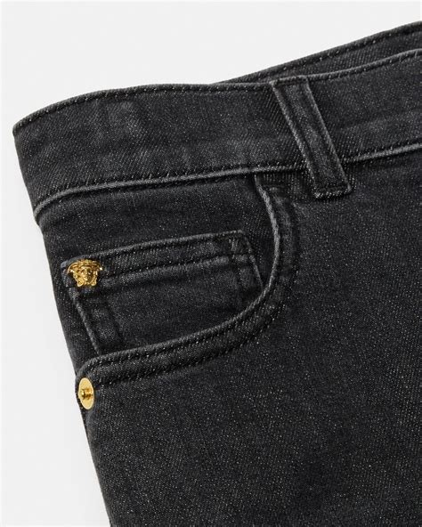 Vaqueros Barocco Kids Negro,Estampado | VERSACE