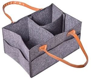 HOUSE OF QUIRK Baby Nappy Diaper Caddy Organizer with Removable ...