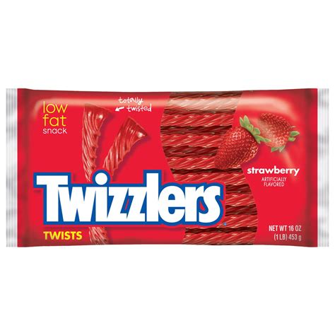 Amazon.com: TWIZZLERS Twists, Strawberry Flavored Licorice Candy, 16 ...