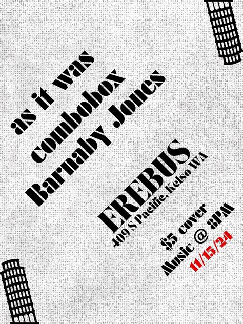 As It Was/combobox/Barnaby Jones, 409 Pacific Ave S, Kelso, WA, United ...
