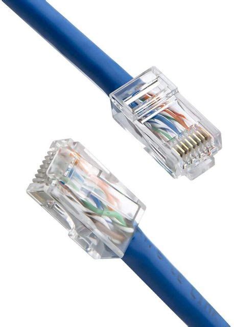 Etake (Pack of 100) NT Connector Ethernet Cable Head Plug Cat5, 5E RJ45 ...