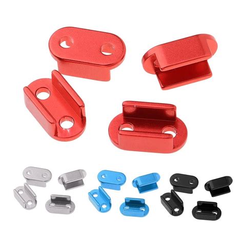 4X Aluminum Alloy Leaf Spring Shackles/Mounts for WPL B16 B24 B36 Blue ...