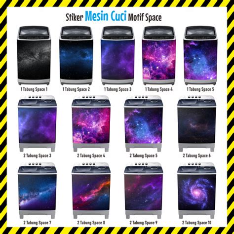 Jual STIKER Mesin Cuci 1 Tabung dan STICKER Mesin Cuci 2 Tabung - SPACE ...