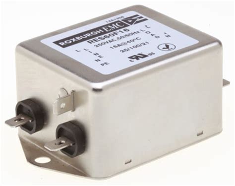 RES60F16 Roxburgh EMC | Roxburgh EMC, RES60 16A 250 V ac DC → 400Hz ...