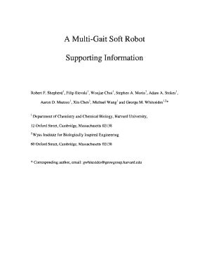 Fillable Online gmwgroup harvard A Multi-Gait Soft Robot Supporting ...