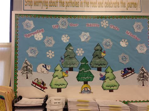 Winter Bulletin Board Ideas With Trees at Riley Queen blog