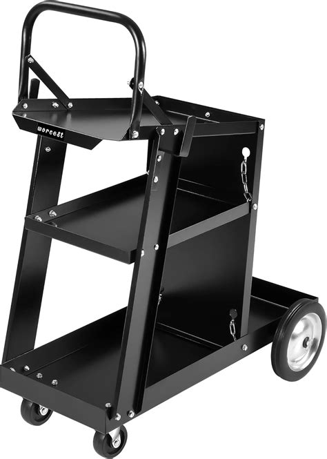 Worcest 3 Tier Welding Cart Heavy Duty Rolling Welder Carts India | Ubuy