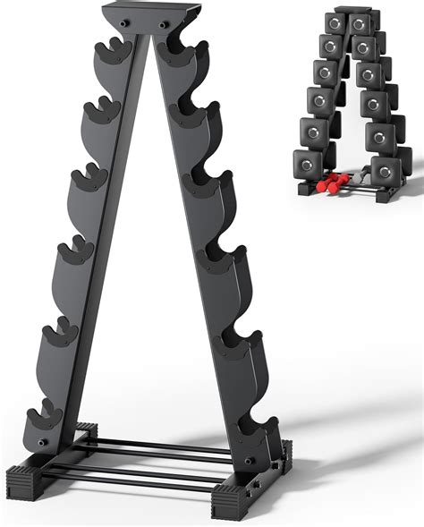 Dumbbell Rack Stand Only, Compatible with Peloton Weights, Ergonomic ...