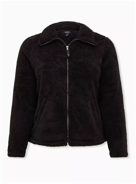 Plus Size - Sherpa Zip Up Jacket - Torrid