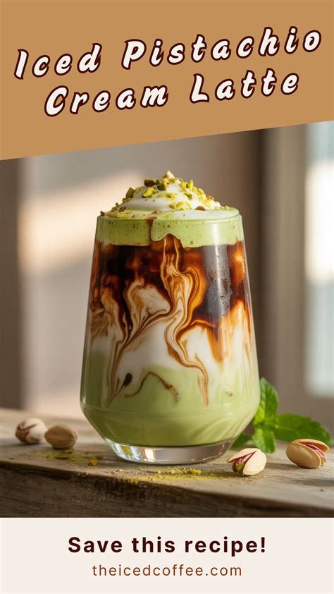 Iced Pistachio Cream Latte — Nutty, Dreamy, and Smooth AF 💚🥛 in 2025 ...