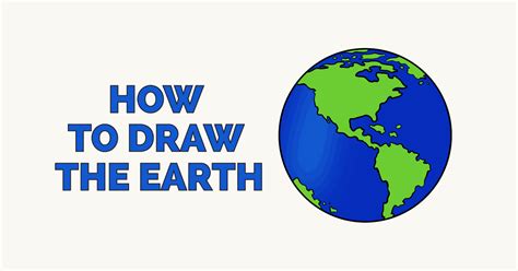 How to Draw the Earth - Really Easy Drawing Tutorial