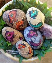 Image result for Easter Egg Painted Rocks