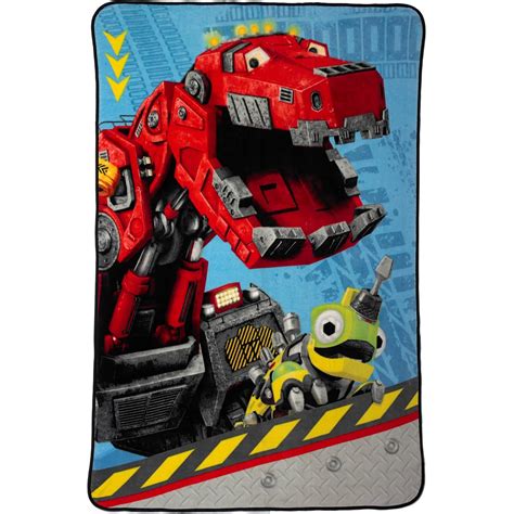 Dinotrux Boys Blanket Twin Size Faux Fur Plush Tyrex by Dinotrux ...