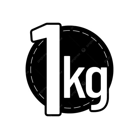 1kg Icon Vector, 1, Kg, 1kg PNG and Vector with Transparent Background ...