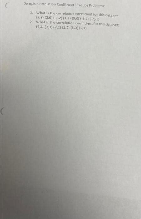 Image result for Correlation Sample Problem with Solution