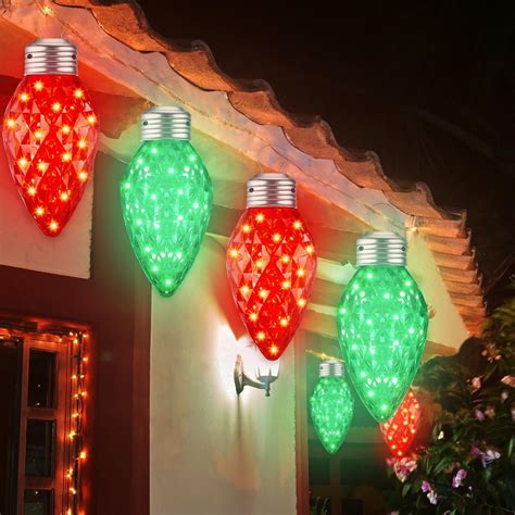 Baquler 16ct Twinkling Jumbo C9 C7 Bulb Christmas Lights Each ...