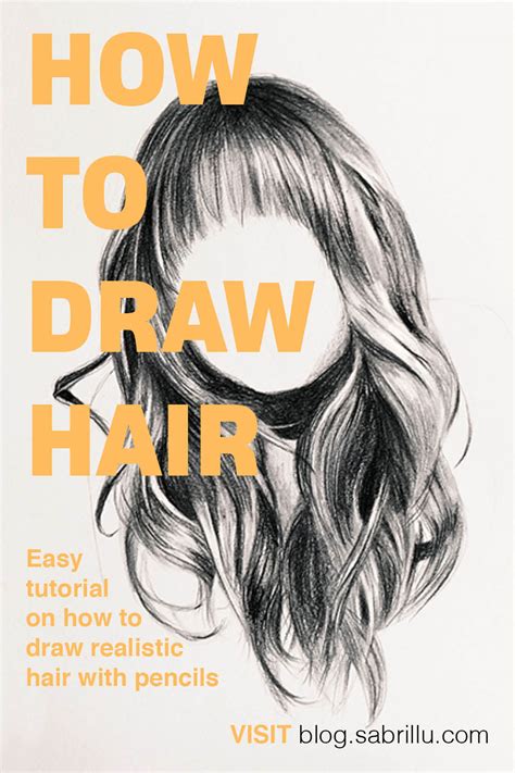Drawing Realistic Hair - Step-by-Step - Illustration & Drawing Blog