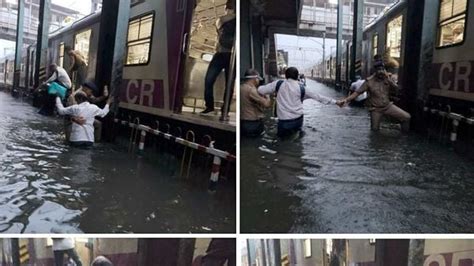 290 passengers rescued from two stranded Mumbai local trains
