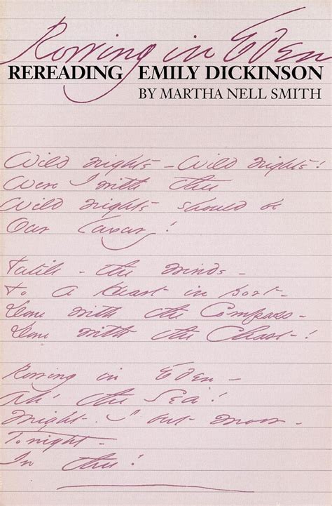 Rowing in Eden: Rereading Emily Dickinson eBook : Smith, Martha Nell ...