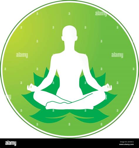 Meditating spirituality lotus position Stock Vector Images - Alamy