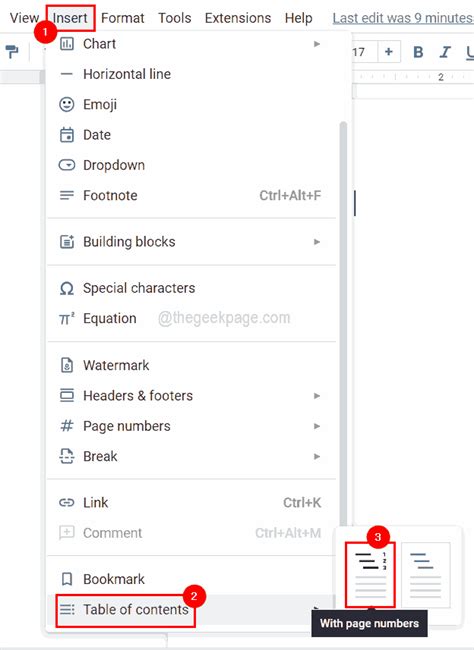 Image result for How to Add Table of Contents in Google Docs