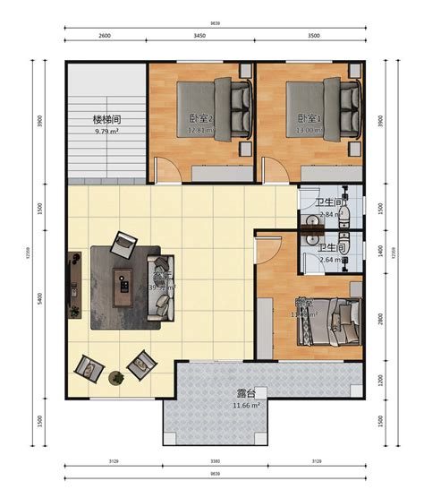 12米X12米攀枝花农村自建房轻钢别墅户型