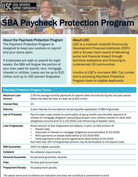 LISC/SBA PPP Loans for Small Businesses and NJ Veteran's Technical ...