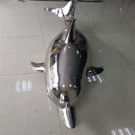 匠工雕塑 不锈钢镜面雕塑 海豚雕塑 3000mm BXGHT008-建材网