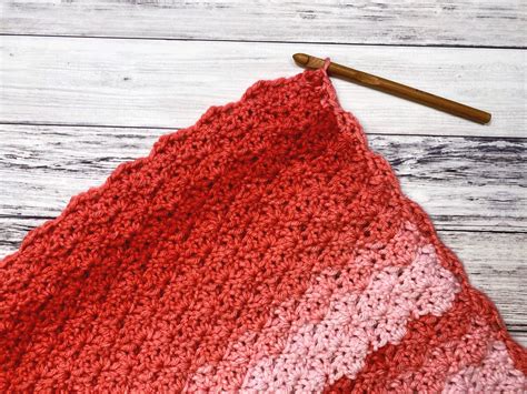 Shell Stitch Blanket Tutorial 的图像结果