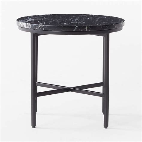 Irwin Black Marble Side Table by Paul McCobb + Reviews | CB2