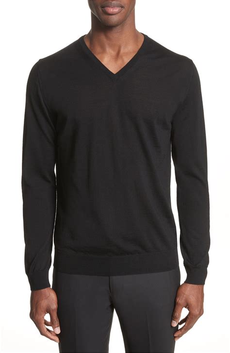 Main Image - Lanvin Wool V-Neck Sweater | Wool sweater men, Sweaters ...