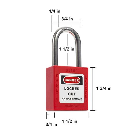 TRADESAFE Lockout Tagout Locks, 7 Safety Locks Keyed Differently, Lock ...