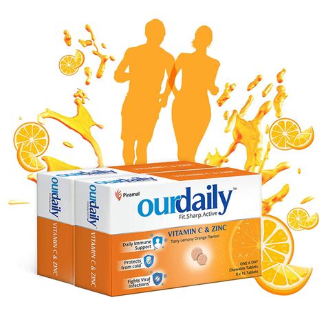 Buy Ourdaily Vitamin C & Zinc Tablets Online | Vitamin C with Zinc ...