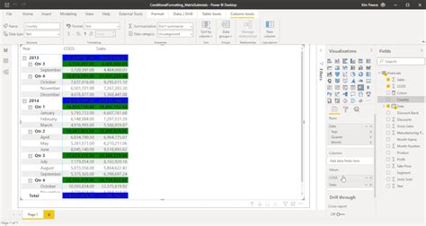 Color Individual rows in Power BI matrix - Microsoft Fabric Community
