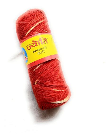 Vinisha Red & Yellow Nada chhadi/Moli Thread Roll/Pooja Kalava/10 pcs ...