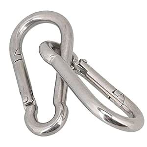 OKO Stainless Steel Snap Hook Carabiner Screw 10mm for Chains, Ropes ...