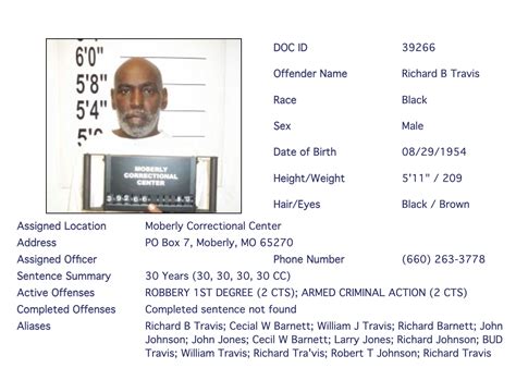 Missouri Inmate Search - MO DOC Offender Lookup