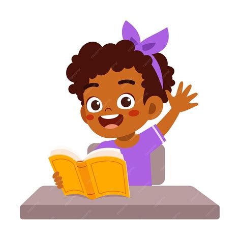 Children Raising Hand Clipart
