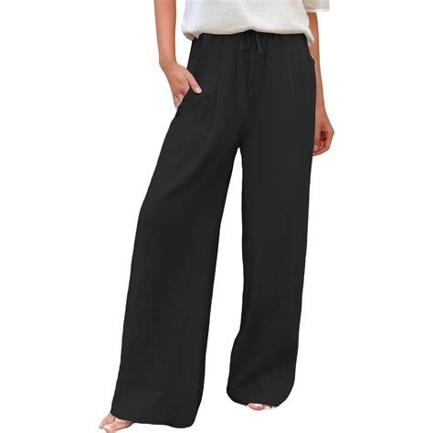 iHPH7 High Waisted Pants for Women, Summer Pants for Women, Linen Pants ...