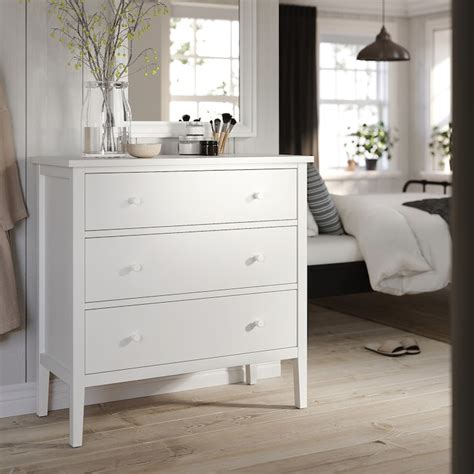 GULLABERG chest of 3 drawers, white/anchor/unlock-function, 99x48x100 ...