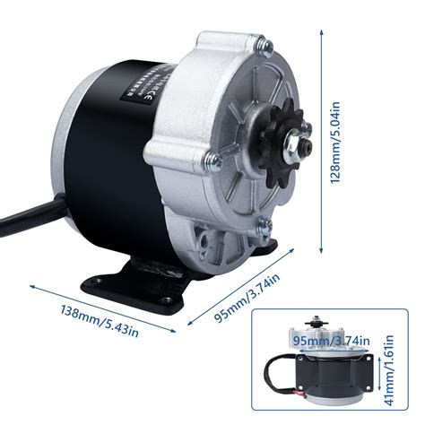 Buy LUNYEE 24V DC 350 Watt Gear Motor Permanent Magnet Motor,MY1016Z3 ...