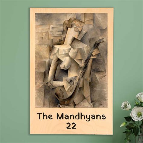 Girl with Mandolin Wooden Nameplate | Water-proof | 8x12 inch – Housenama