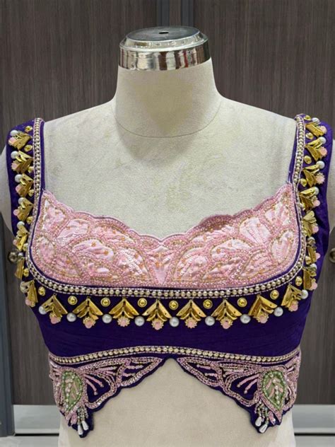 Royal Purple Silk Lehenga Set – Chhabra 555