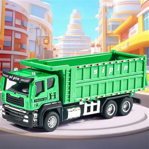 ToyKingdee Die-cast Mini Garbage Truck Toy, Metal Trash Truck Vehicles ...