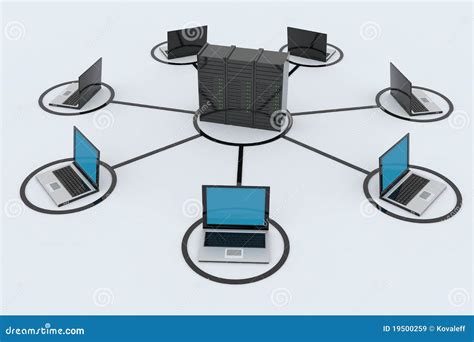 Image of a Computer Network with File Server 的图像结果