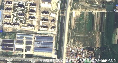河南省2023卫星影像 - 虞城县最新0.75米影像图
