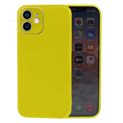 Hhuba HUBA Scratch-Resistant Tempered Glass Case Cover for iPhone 12 ...