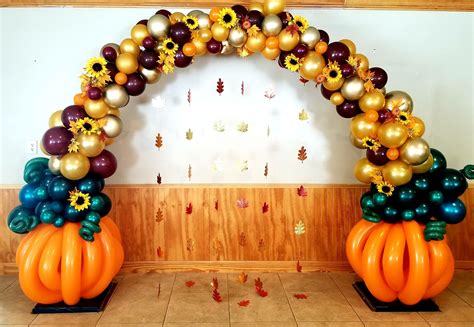 fall wedding balloon arch