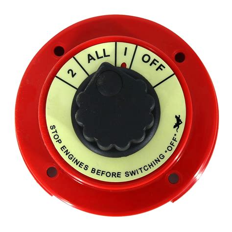 Buy Battery Disconnect Switch,12V Battery Selector Switch Waterproof ...
